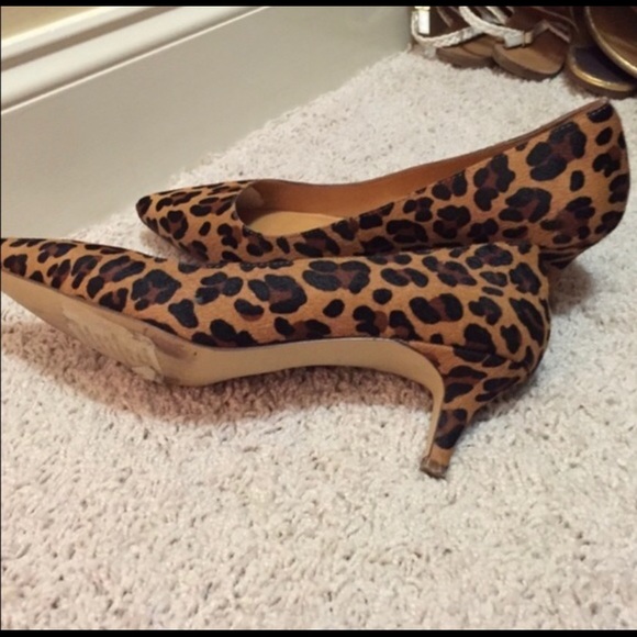 J.Crew Esme leopard calf hair kitten heels - Picture 5 of 5